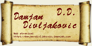 Damjan Divljaković vizit kartica